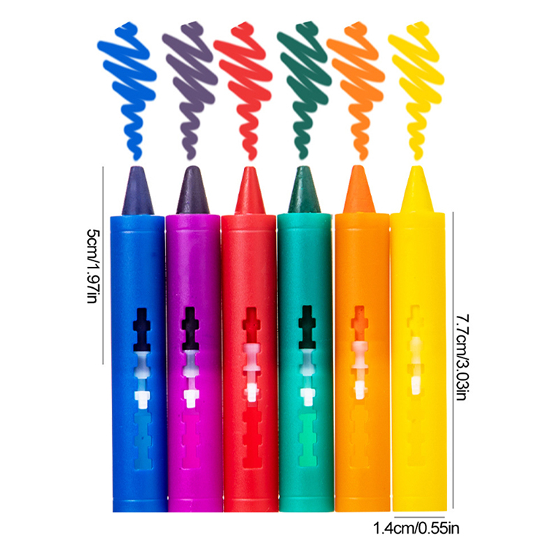 Kids Toys Drawing Easy - Set Krayon Mandi Dapat Dicuci 6