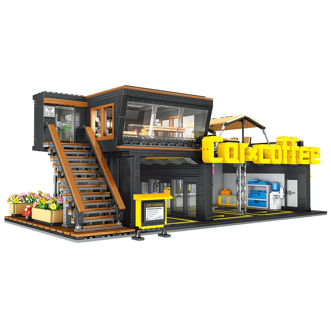 Kids Toys In Store - Blok Bangunan Coffee Auto Repair Shop