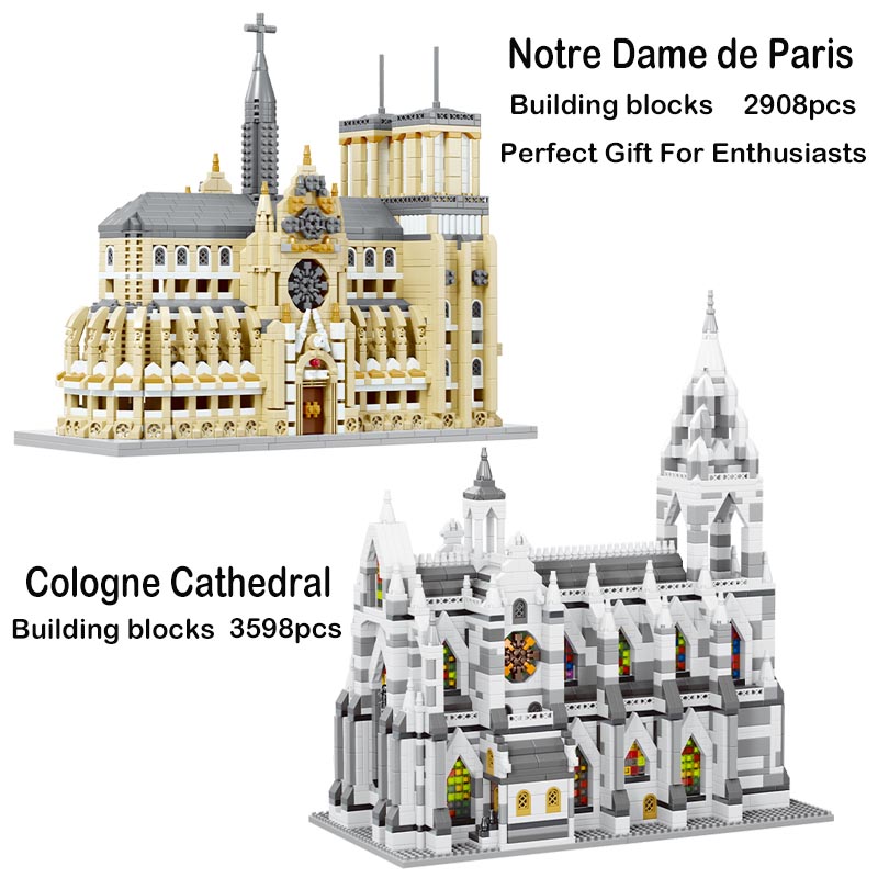Kids Toys Paris - Set Blok Bangunan Katedral Notre-Dame De