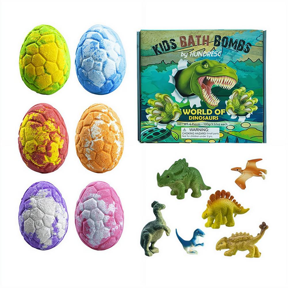 Kids Toys Dinosaur - 6PCS Bom Mandi Telur Dinosaurus Dengan