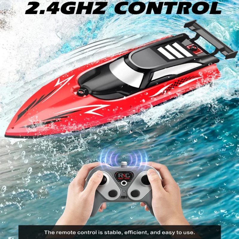 Kids Toys Company - Perahu RC 2.4G Kecepatan Tinggi, Perahu
