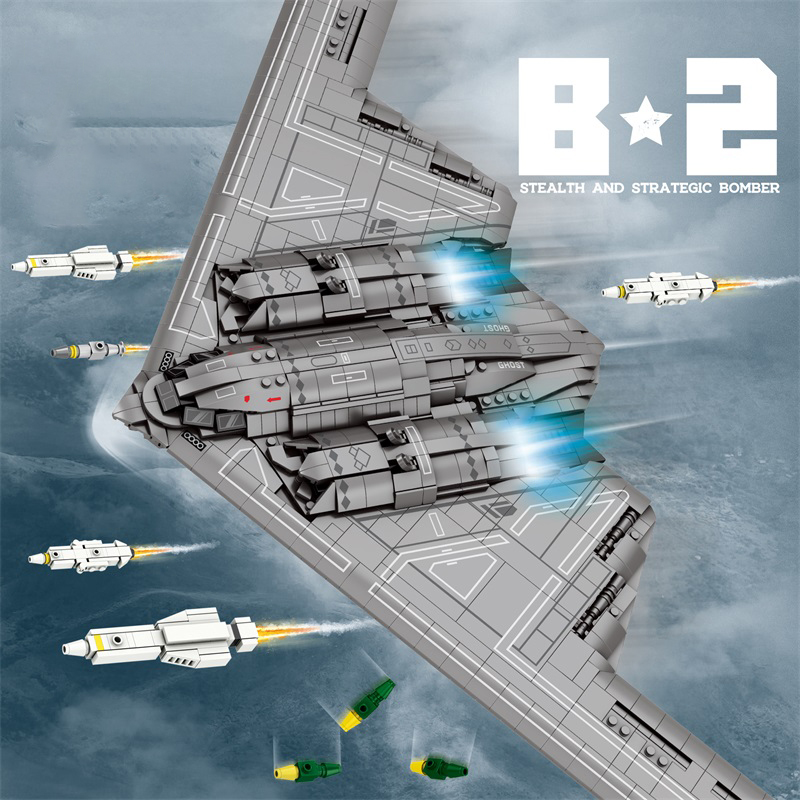 Kids Toys Under £5 - 2063PCS Mainan Blok Anak Pesawat Militer