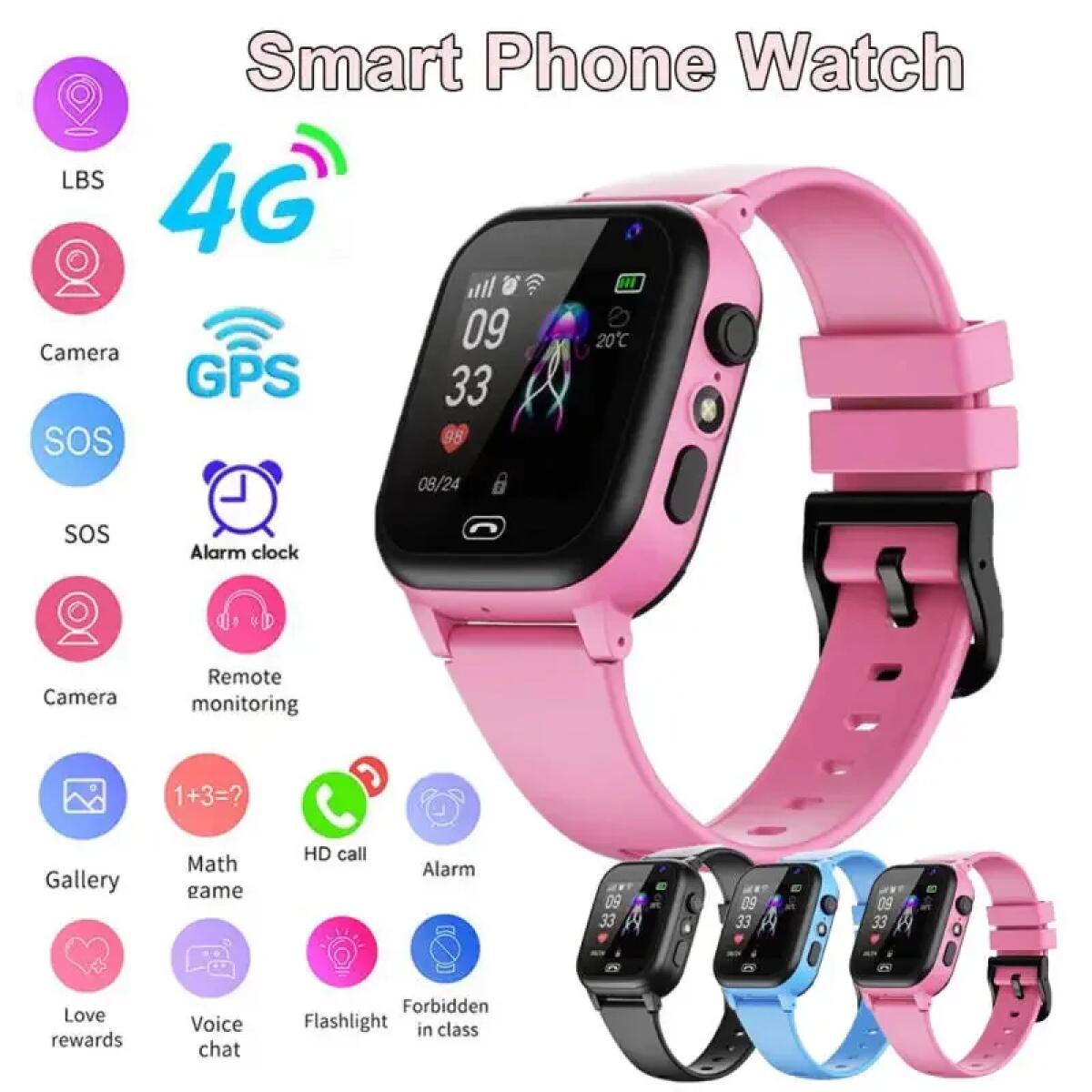 Kids Smartwatch Gps - Jam Tangan Pintar Anak 4G Multifungsi