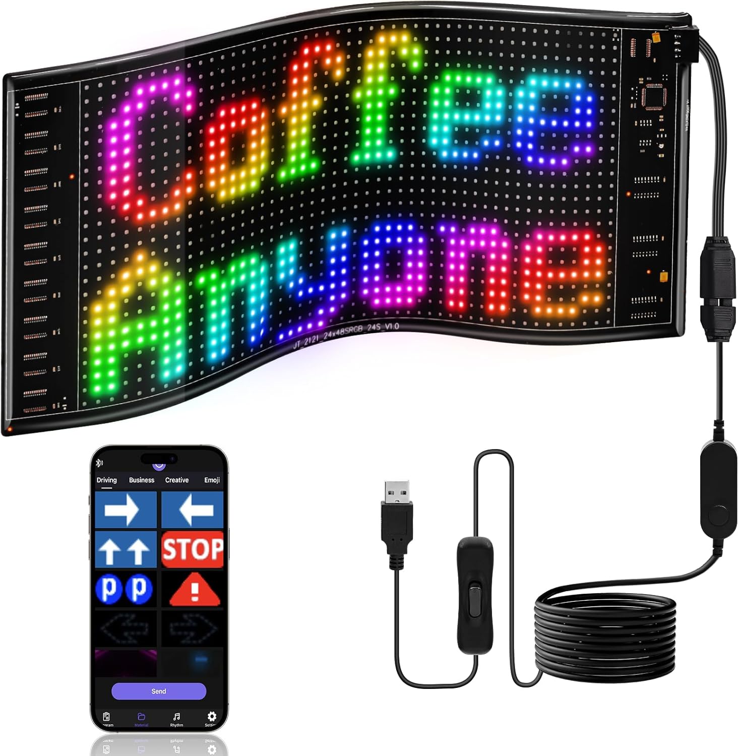 Remote Control Car - Panel LED DIY Matrix Pixel, Layar