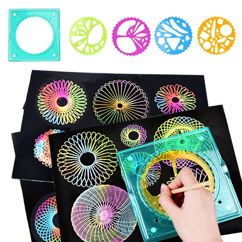Kids Toys Under £5 - Penggaris Geometris Spiral Art Gear 5