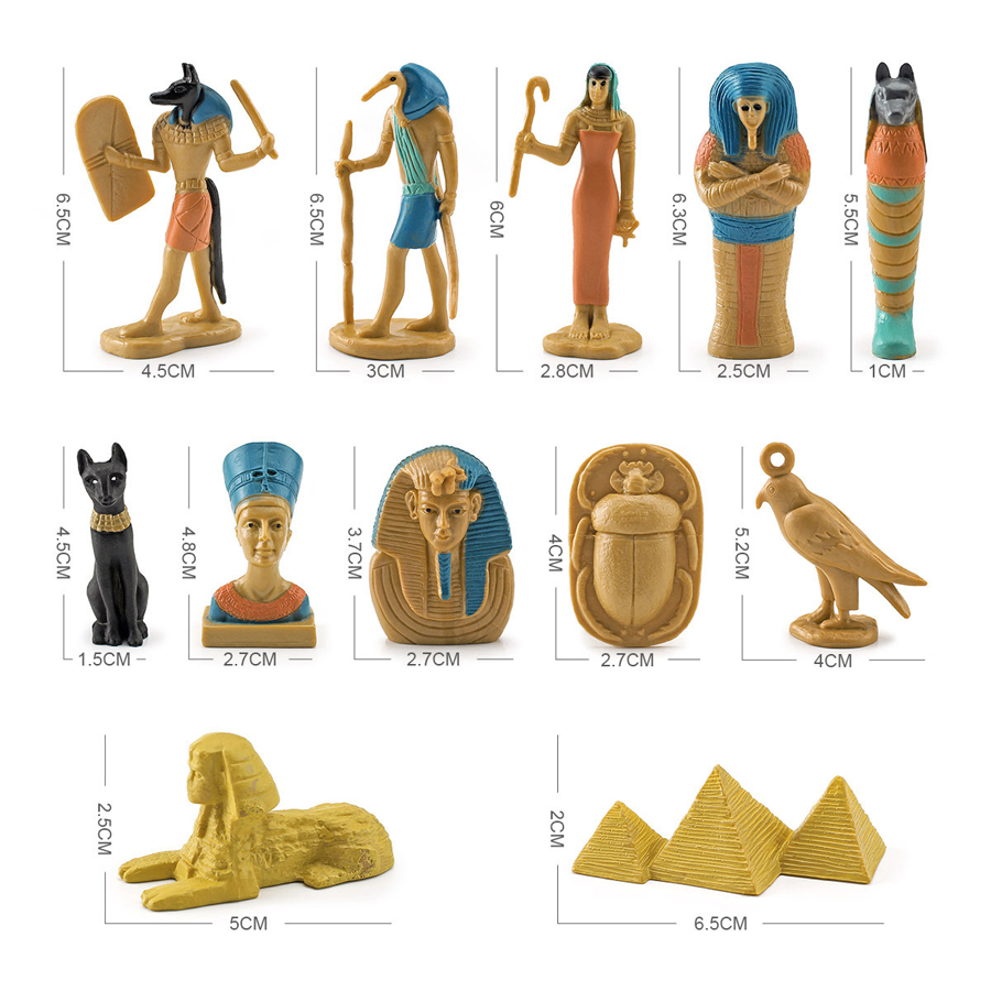 Kids Toys Under 200 - 12 Buah Patung Mesir Kuno Figur