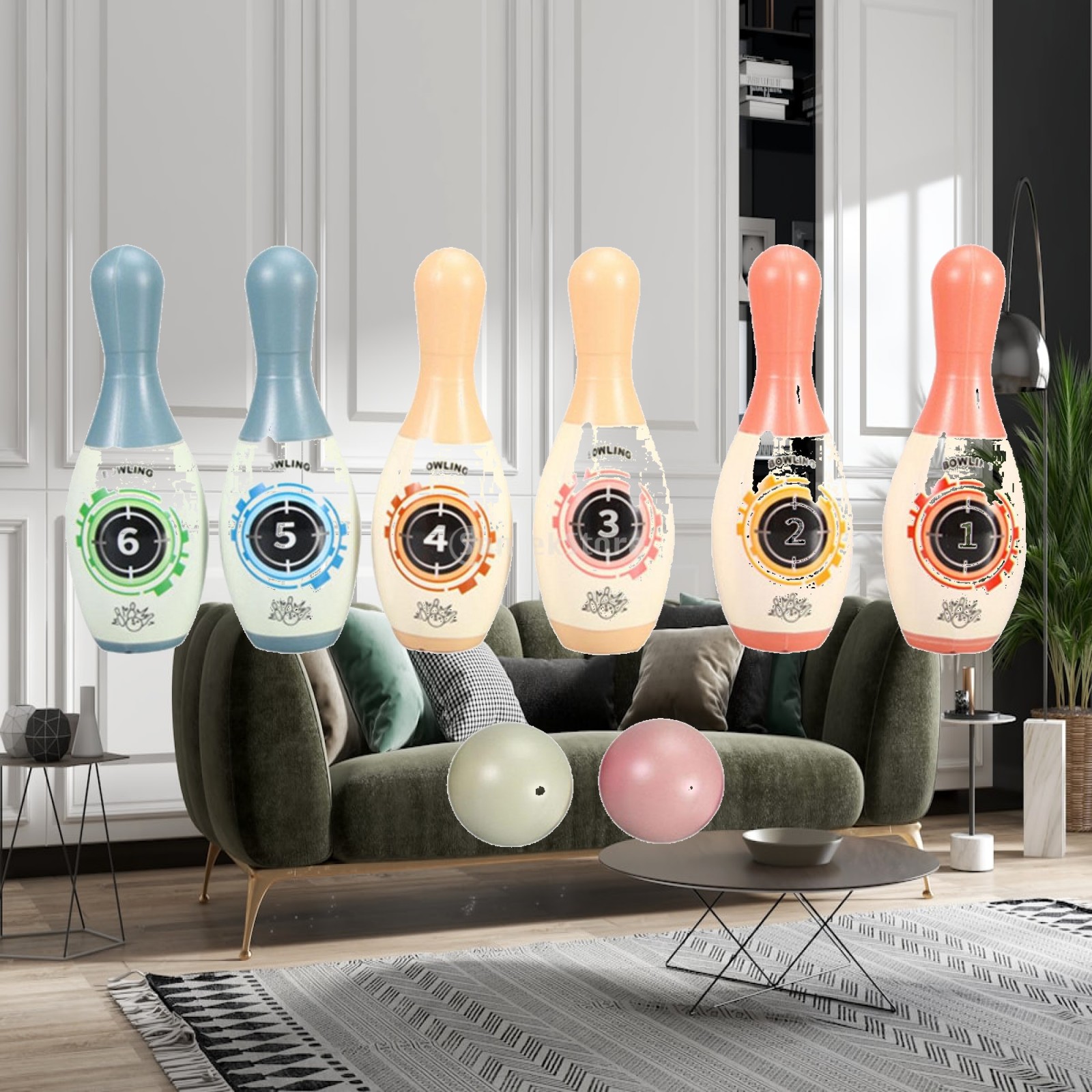 Kids Toys In Store - Set Mainan Bowling Anak-anak Permainan Interaktif
