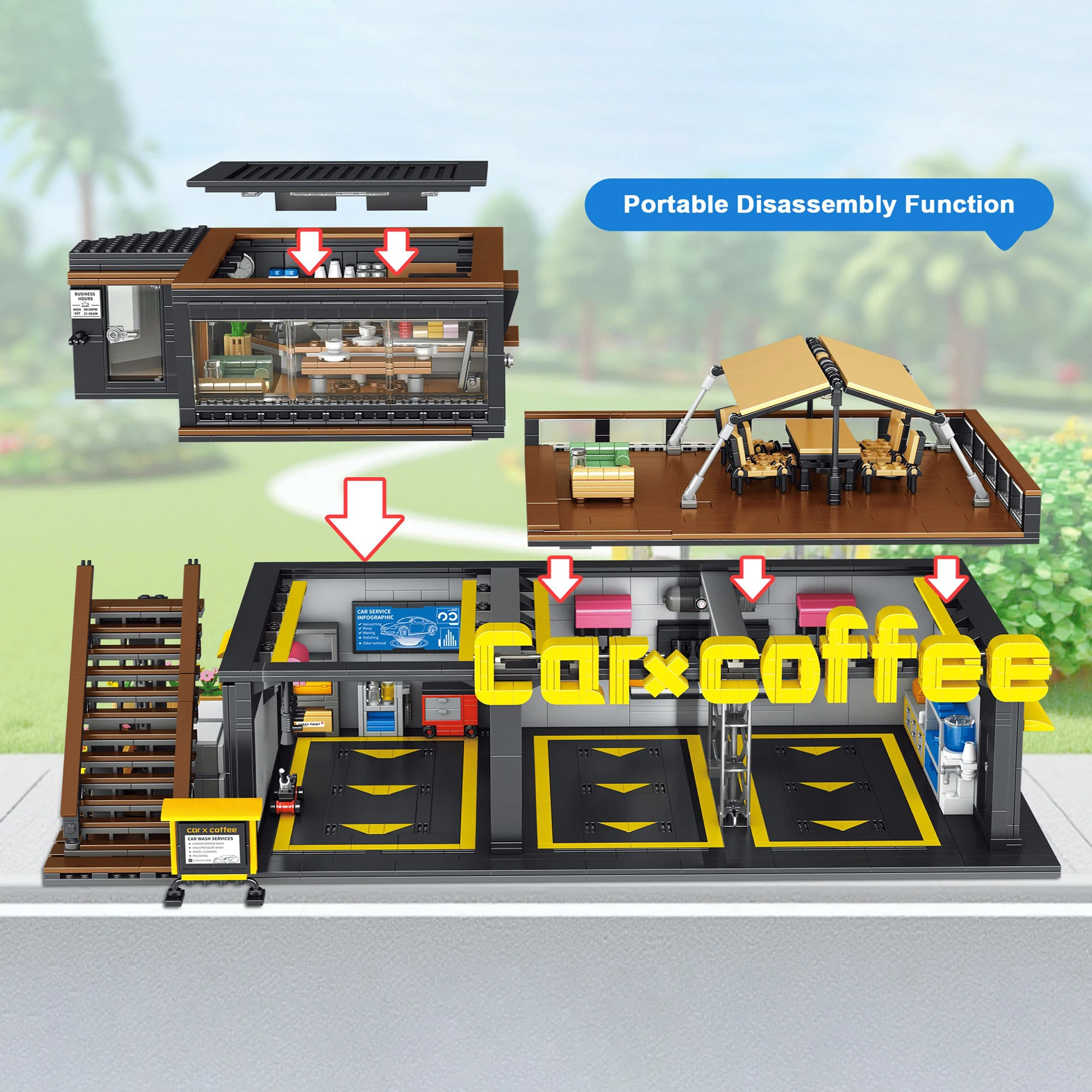 Blok Bangunan Coffee Auto Repa - Kids Toys In Store ulasan dan harga