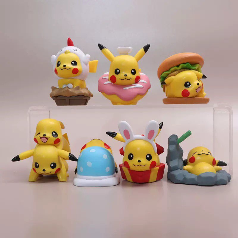 Figur Pikachu Lucu Set 7pcs Fi - Kids Toys Under 200 ulasan dan harga