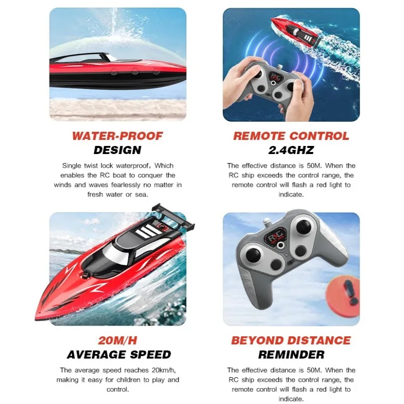 Perahu RC 2.4G Kecepatan Tingg - Kids Toys Company ulasan dan harga