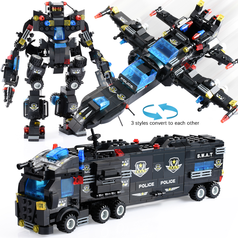 825 + PCS Kreatif Polisi Kota  - Kids Toys Under £5 ulasan dan harga
