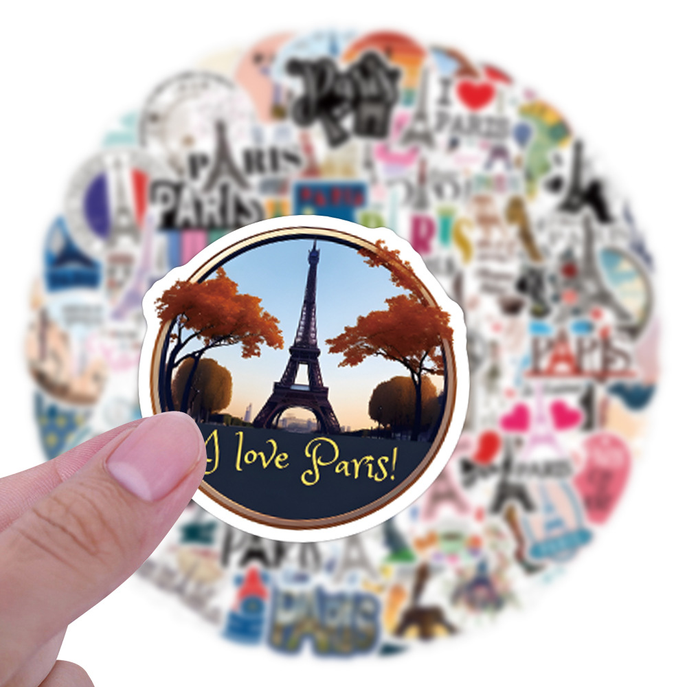 110PCSFrance Paris Stiker Pema - Kids Toys Paris ulasan dan harga