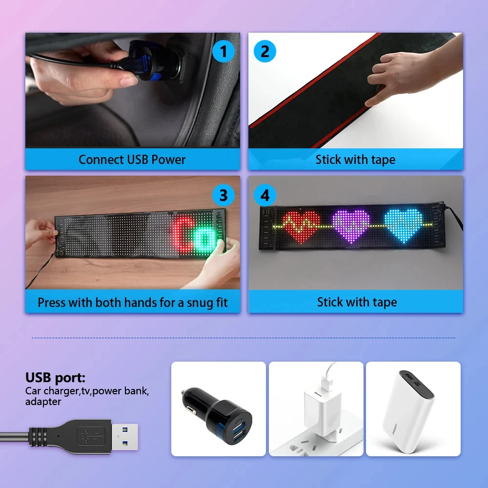 Panel LED DIY Matrix Pixel, La - Remote Control Car ulasan dan harga