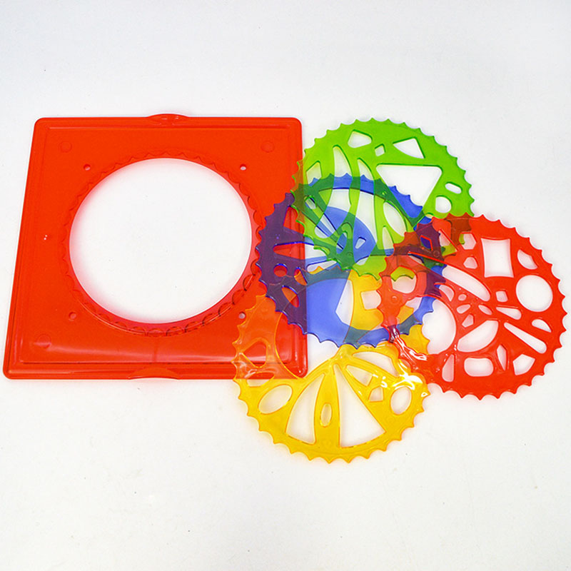Penggaris Geometris Spiral Art - Kids Toys Under £5 ulasan dan harga