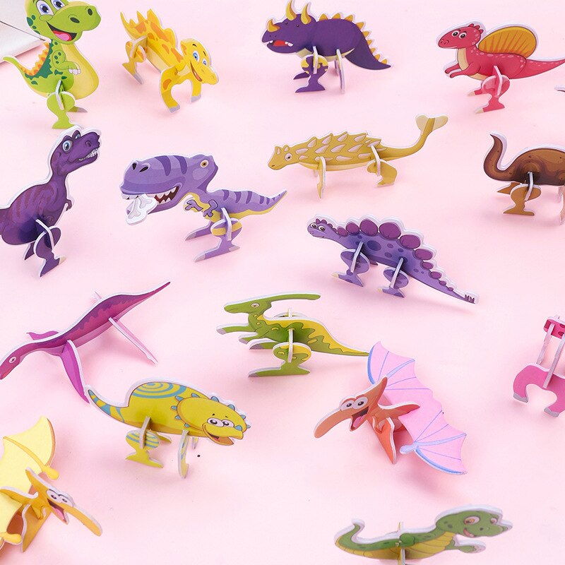 40 Buah Puzzle 3D Dinosaurus K - Kids Toys Dinosaur ulasan dan harga
