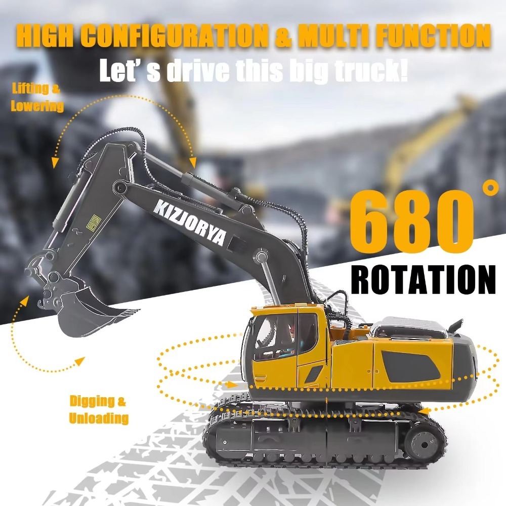 2.4G Remote Control Excavator  - Kids Toys Channel ulasan dan harga