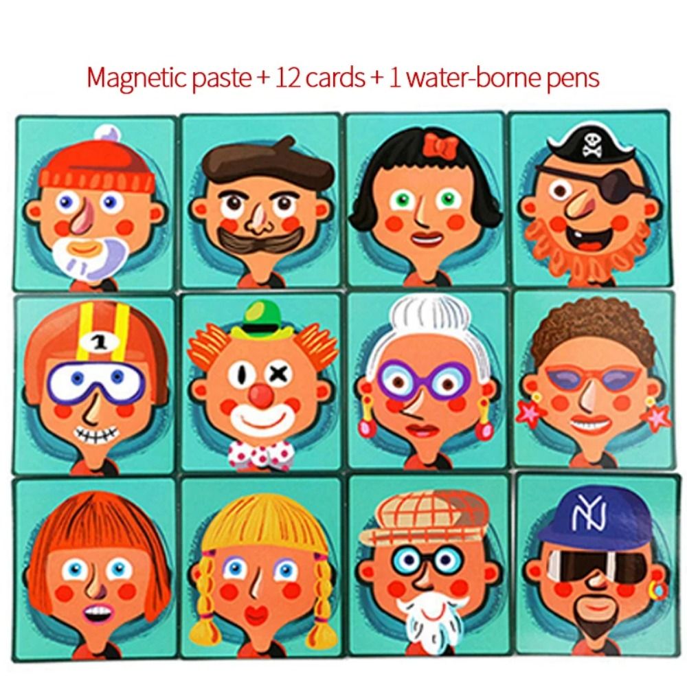 Puzzle 3D Magnetik Kayu Papan  - Kids Toys Drawing Easy ulasan dan harga