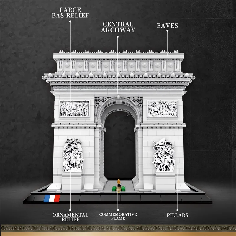 3381 Buah Blok Bangunan Arc de - Kids Toys Paris ulasan dan harga